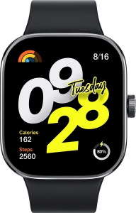 XIAOMI REDMI WATCH 4 (GÜMÜŞ GRİSİ) Siyah