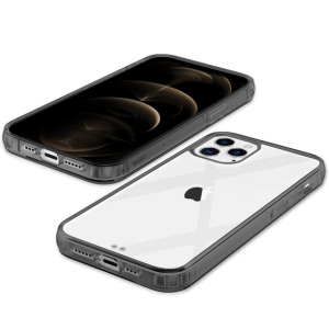 Buff iPhone 12 Pro Max Air Hybrid Kılıf Smoke Black