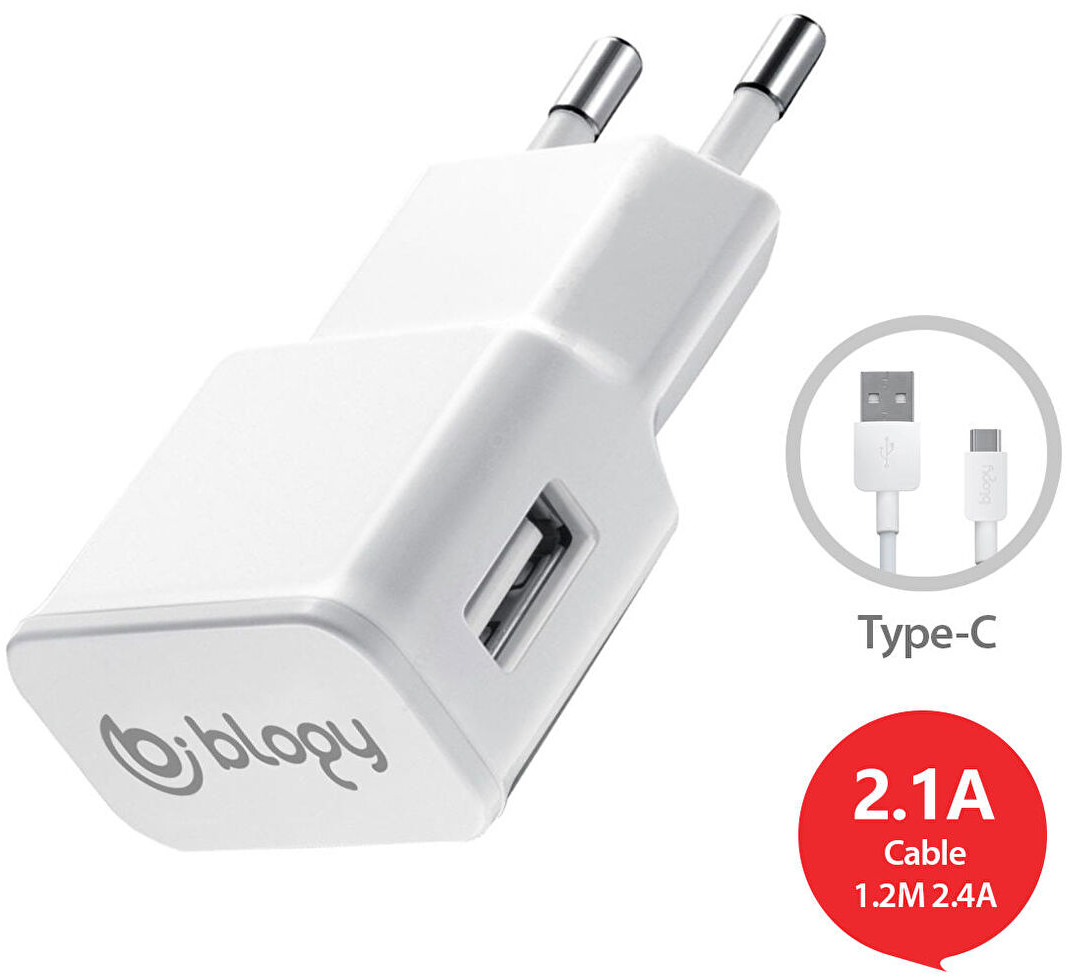 BUFF BLOGY (TYPE-C SET) USB ŞARJ CİHAZI