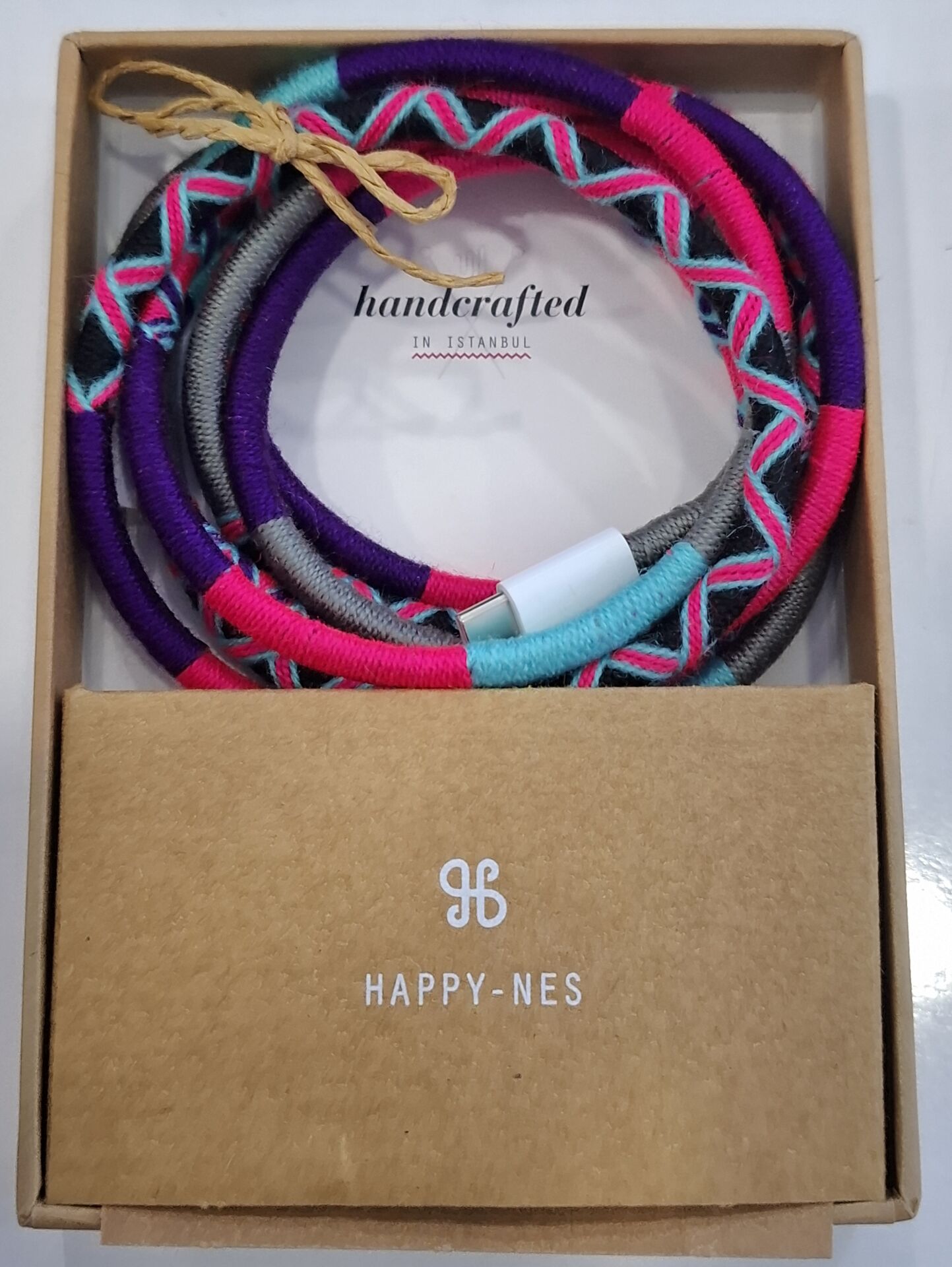 HAPPY NES KARIŞIK RENK 2M USB-C to USB-C KABLO