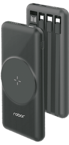 ROBOR R712 DAHİLİ KABLOLU POWERBANK 10000 mAh