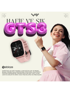 ZEBLAZE GTS 3 AKILLI SAAT PINK (PEMBE)