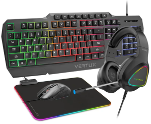 VERTUX VERTUKİT 4İN 1 KLAVYE, MOUSE, MOUSEPAD, KULAKLIK OYUNCU GAMİNG BAŞLANGIÇ SETİ