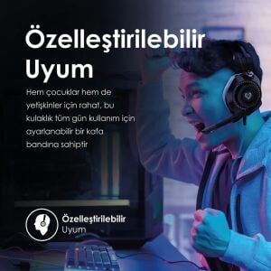Bogota Yüksek Çözünürlüklü GameCommand™ Kulak Üstü Oyun Kulaklığı Mavi