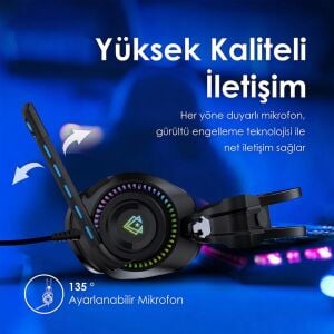 Bogota Yüksek Çözünürlüklü GameCommand™ Kulak Üstü Oyun Kulaklığı Mavi