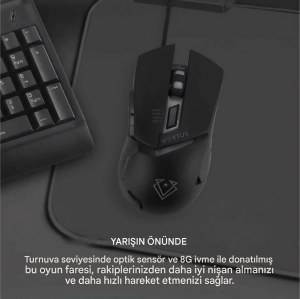 Dominator Hızlı Tepki Veren Ergonomik Oyun Faresi Siyah